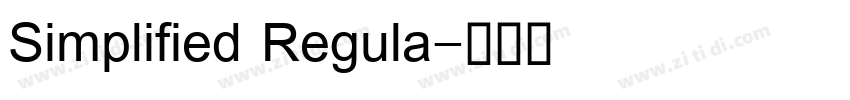 Simplified Regula字体转换